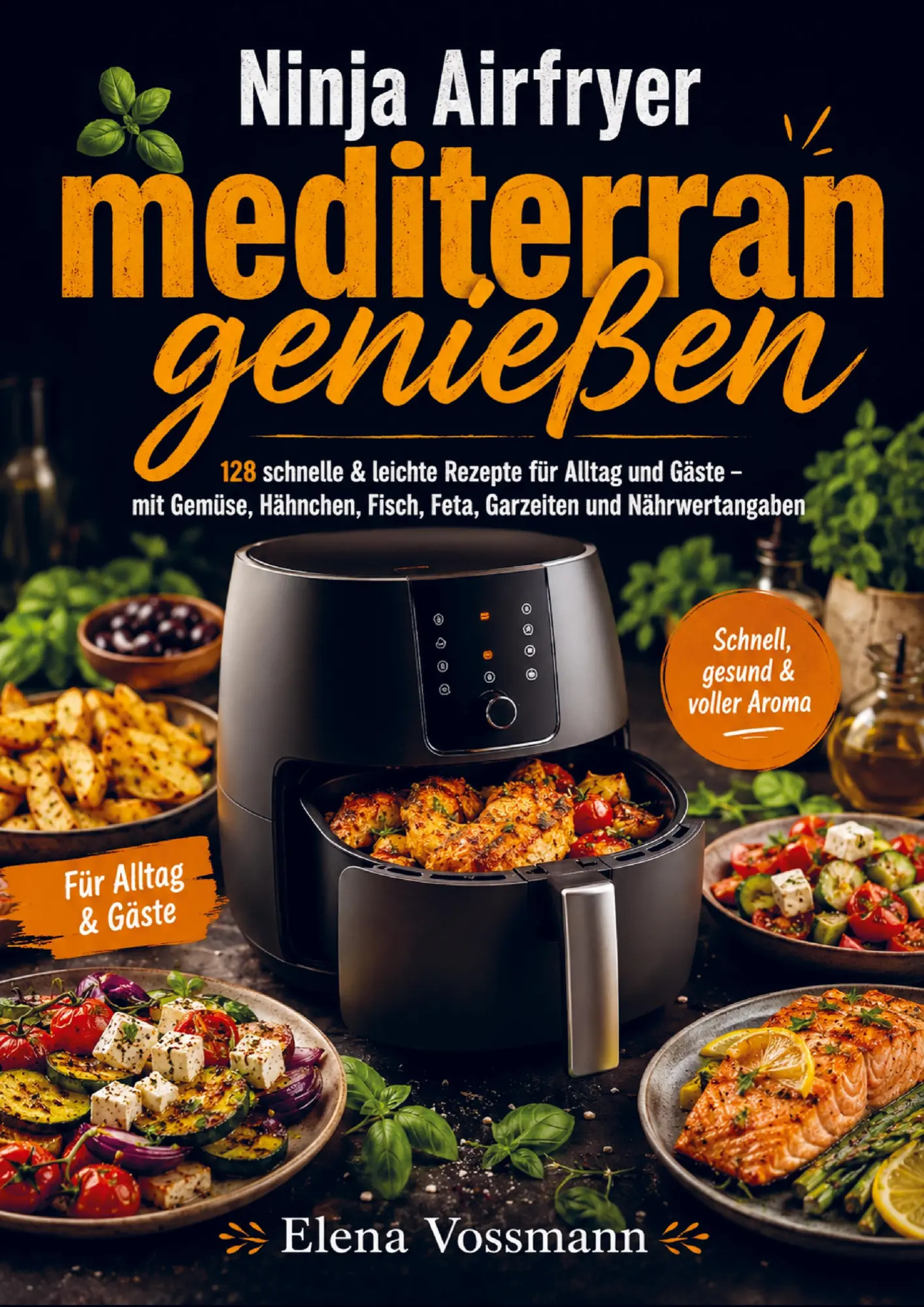 Cover: 9789403842301 | Ninja Airfryer mediterran genießen | Elena Vossmann | Taschenbuch