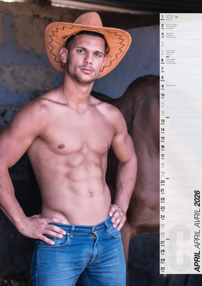 Bild: 9798893612301 | Cowboys 2026 | Wilde Männer erotisch in Szene gesetzt | Kalender