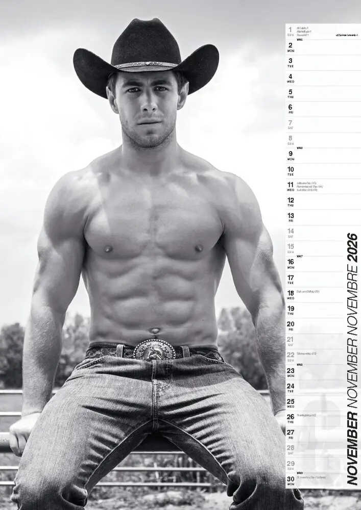 Bild: 9798893612301 | Cowboys 2026 | Wilde Männer erotisch in Szene gesetzt | Kalender