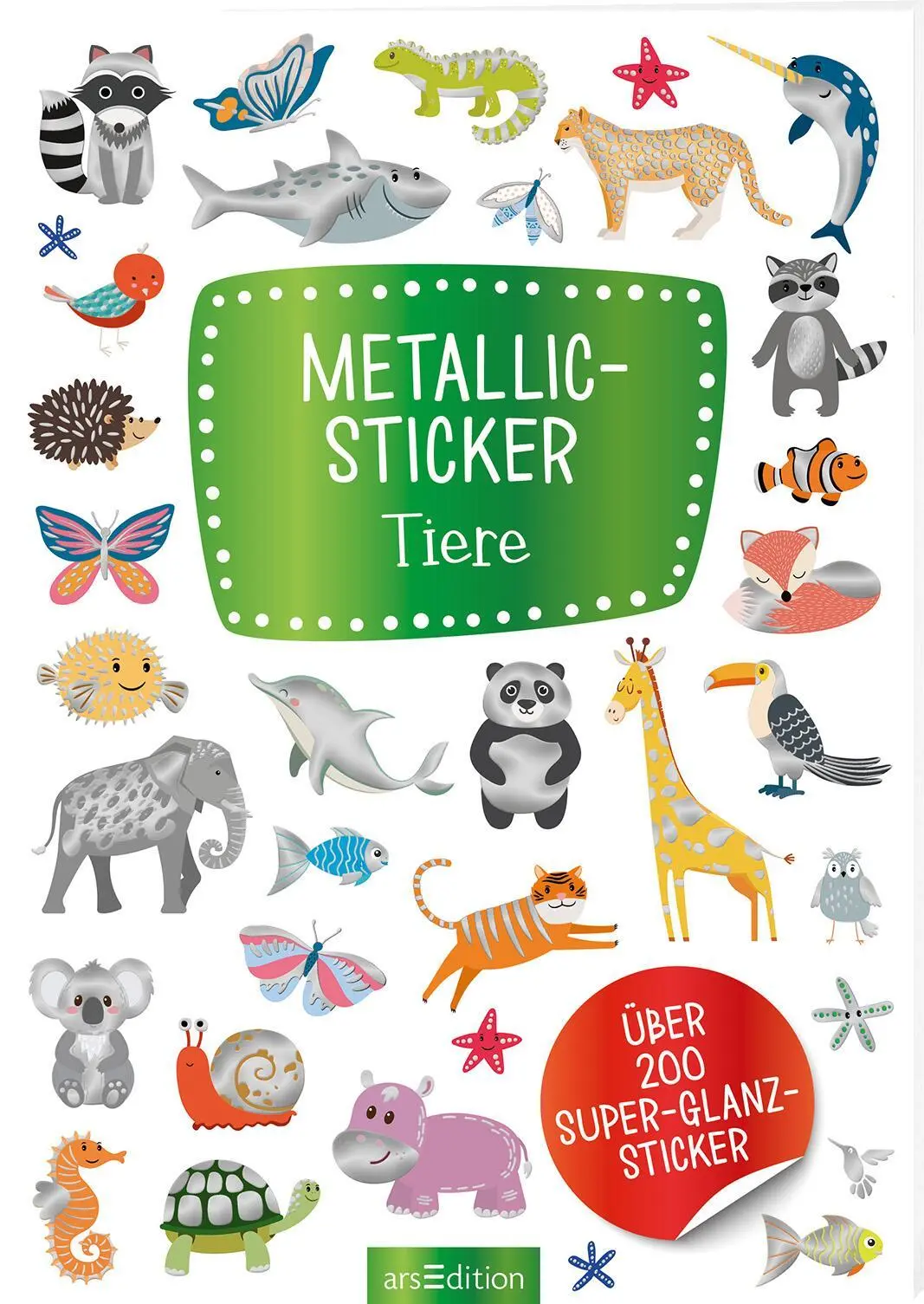 Cover: 4014489122401 | Metallic-Sticker Tiere | Über 200 Super-Glanz-Sticker | Broschüre