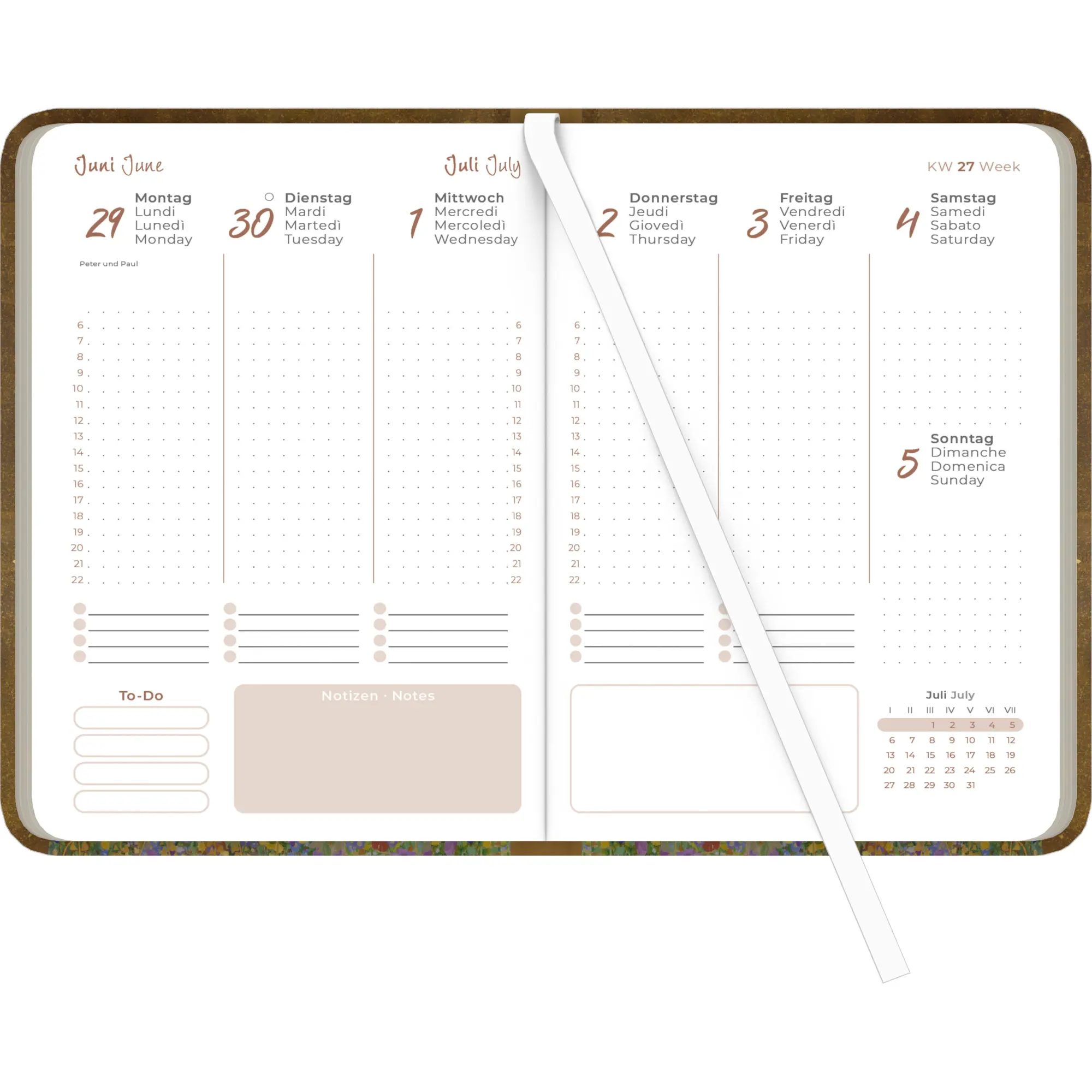 Bild: 4069095002401 | Lady Journal Klimt 2026 - Taschenkalender A6 (10,7x15,2 cm) -...