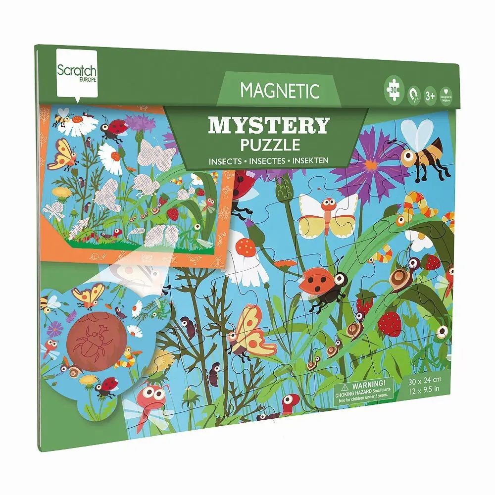 Cover: 5414561812401 | SCRATCH - Magnetisches Entdeckerpuzzle Gartentiere | Spiel | 276181240