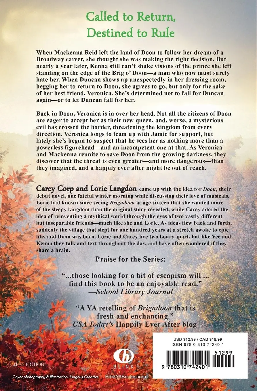 Rückseite: 9780310742401 | The Destined for Doon | Carey Corp (u. a.) | Taschenbuch | Englisch