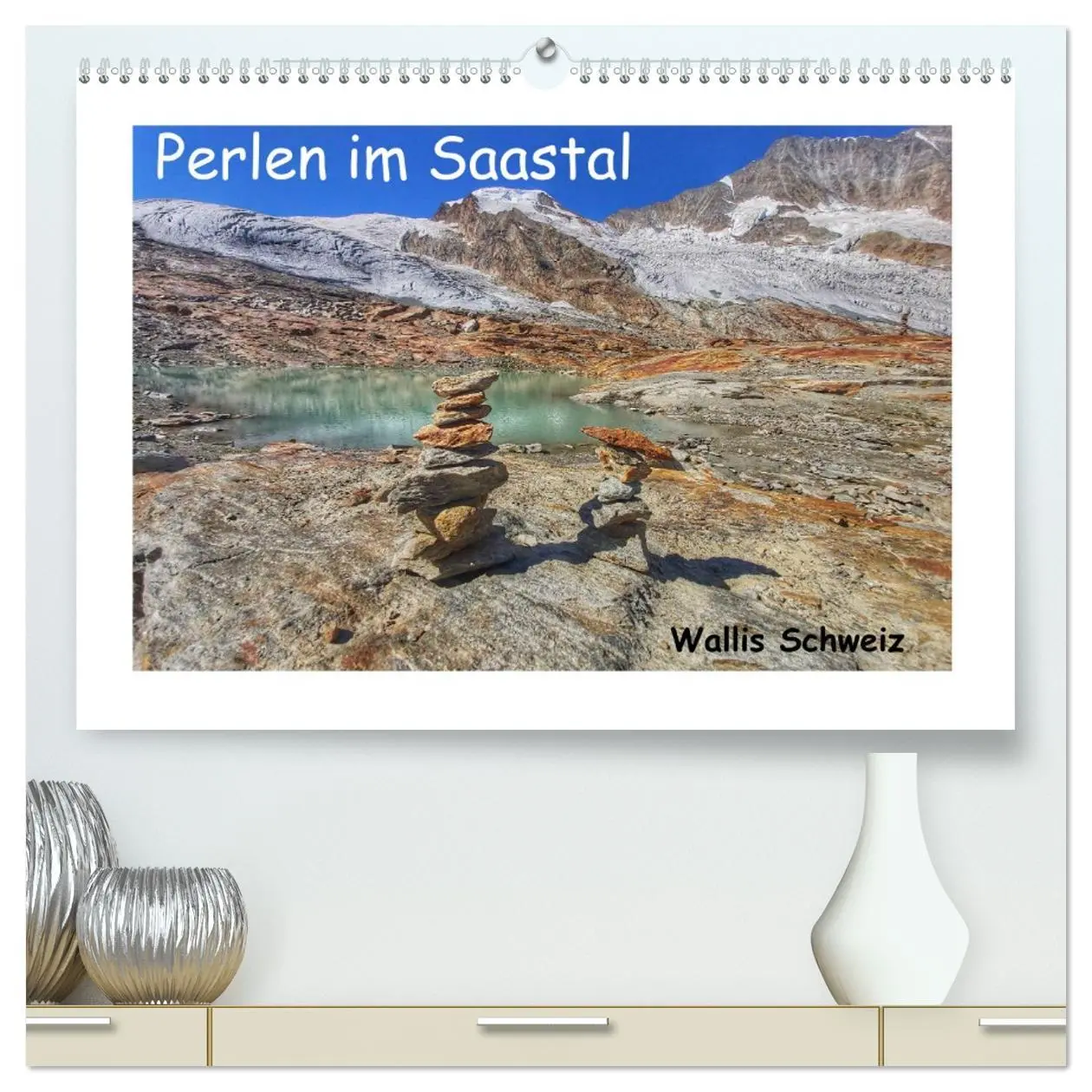 Cover: 9783457682401 | Perlen im Saastal Wallis Schweiz (hochwertiger Premium Wandkalender...