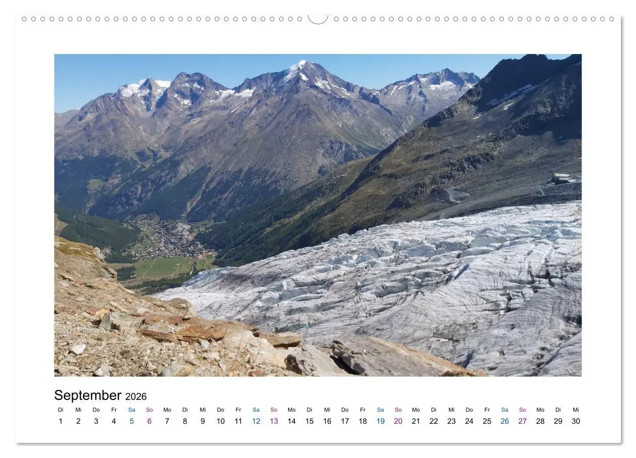 Bild: 9783457682401 | Perlen im Saastal Wallis Schweiz (hochwertiger Premium Wandkalender...