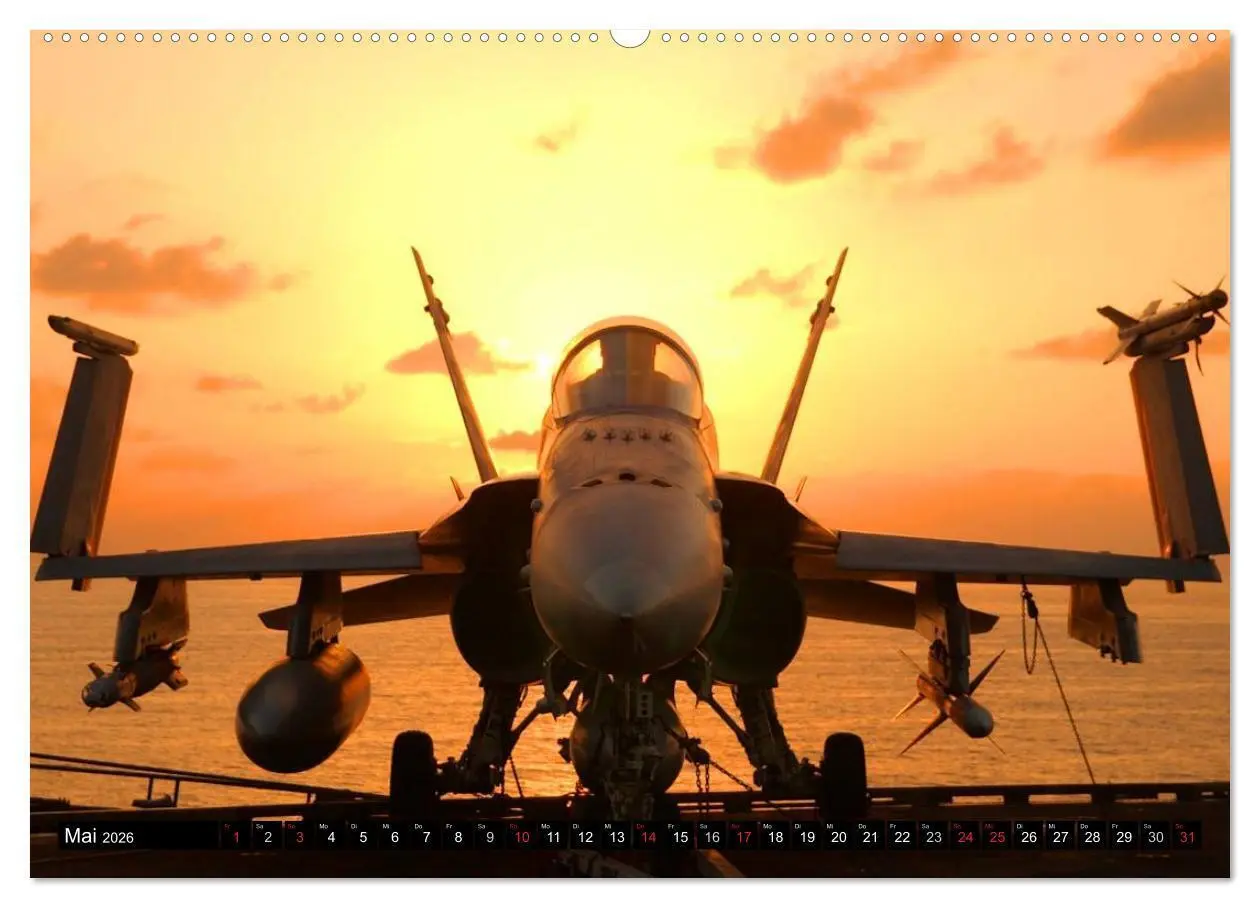 Bild: 9783516222401 | Kampfjets - U.S. Aircraft (Wandkalender 2026 DIN A2 quer), CALVENDO...