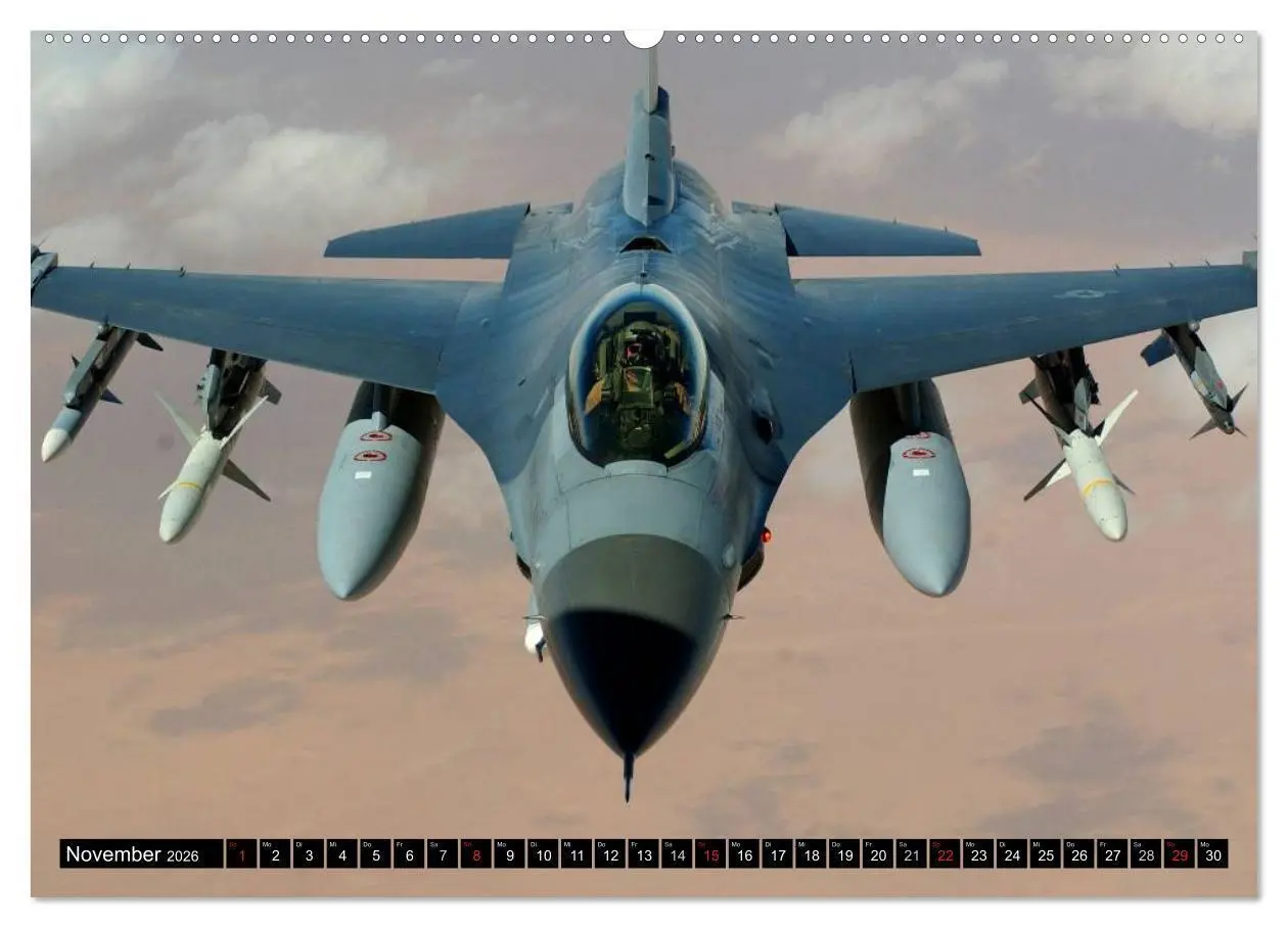 Bild: 9783516222401 | Kampfjets - U.S. Aircraft (Wandkalender 2026 DIN A2 quer), CALVENDO...