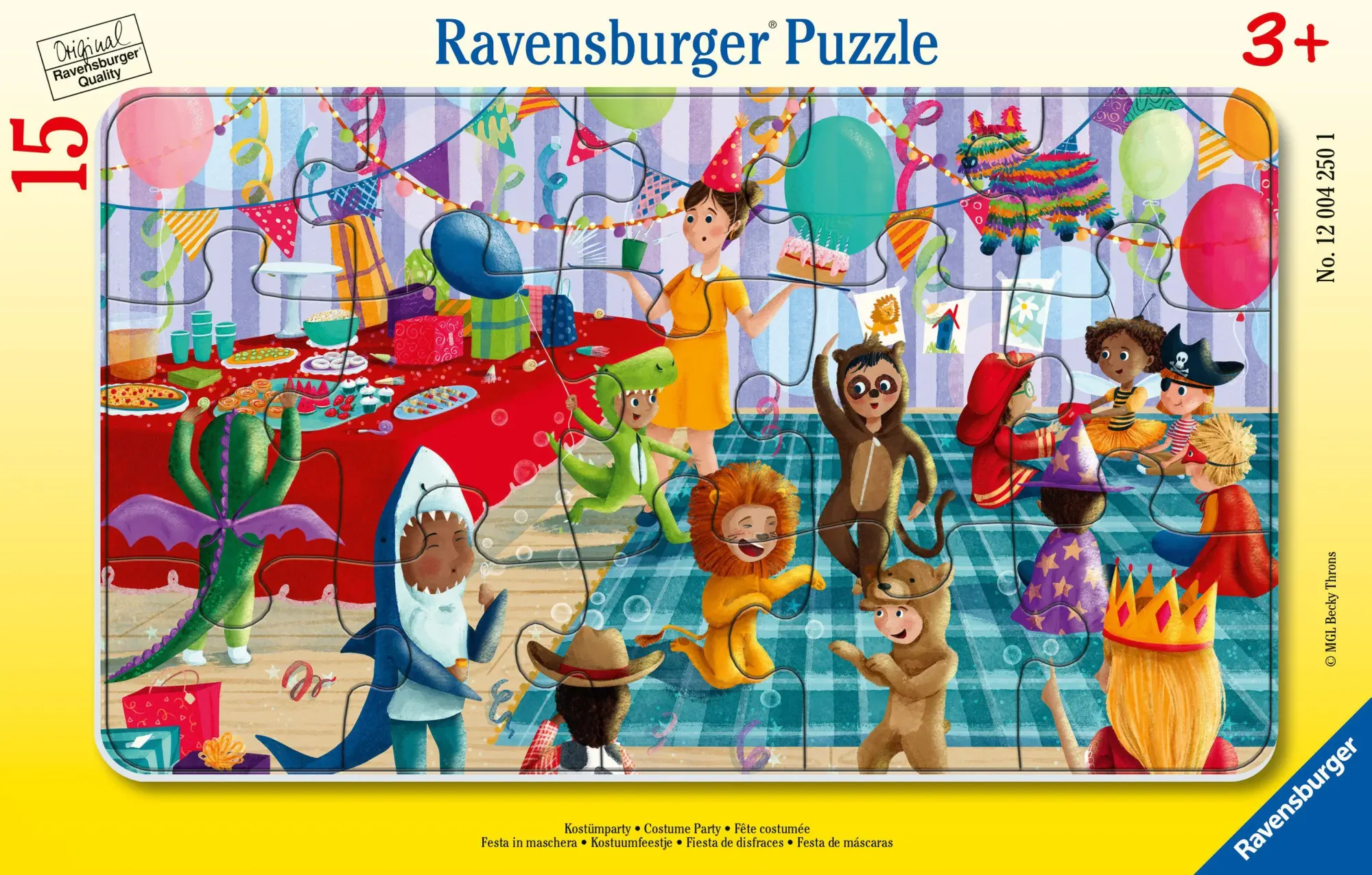 Cover: 4005555042501 | Kinderpuzzle 15 Teile - Kostümparty | Spiel | Rahmenpuzzle | 12004250