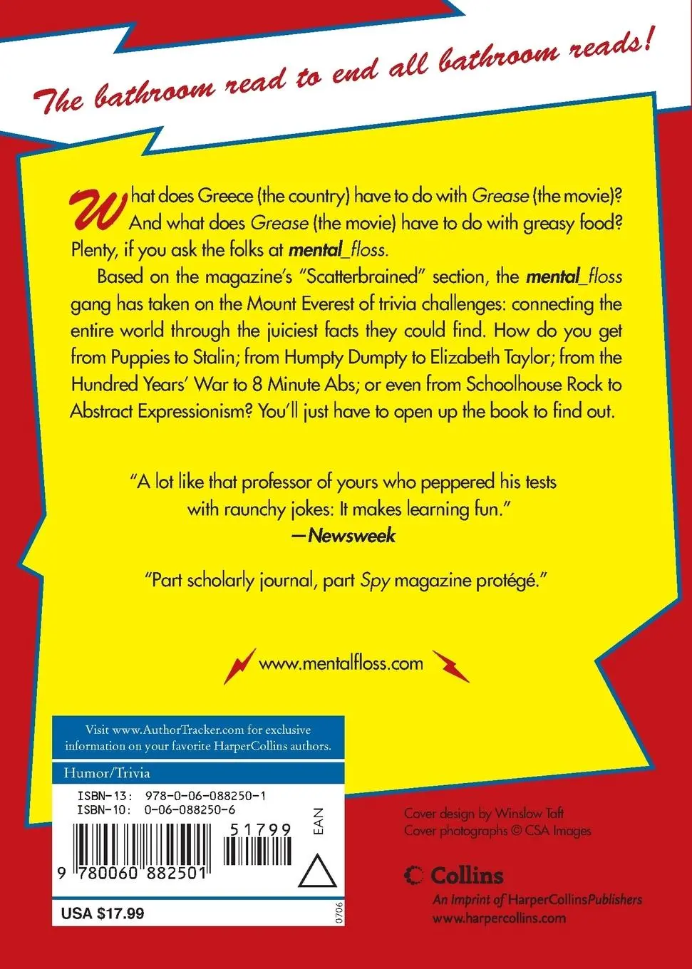 Rückseite: 9780060882501 | Mental Floss | Scatterbrained | Editors Of Mental Floss | Taschenbuch