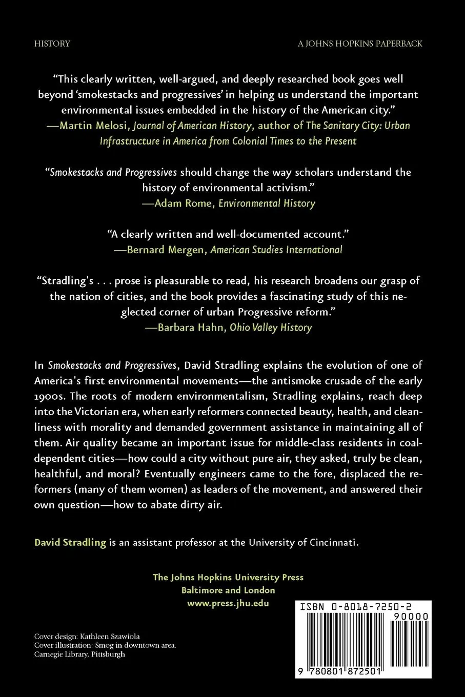 Rückseite: 9780801872501 | Smokestacks and Progressives; Environmentalists, Engineers, and Air...