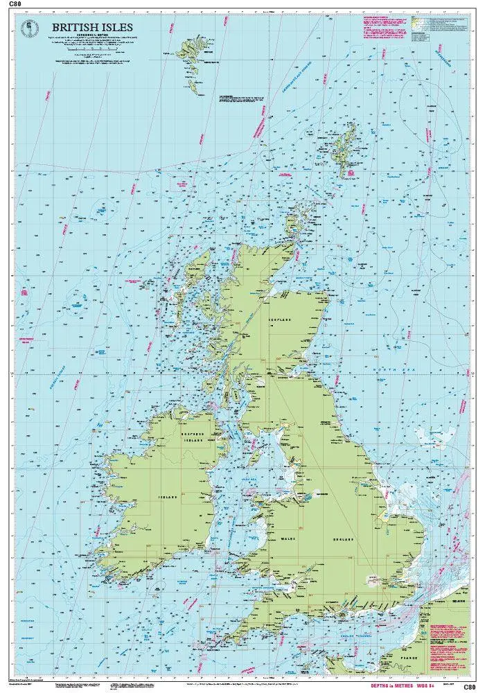 Bild: 9781786792501 | C80 Great Britain and Ireland | Imray C Series | (Land-)Karte | 2024