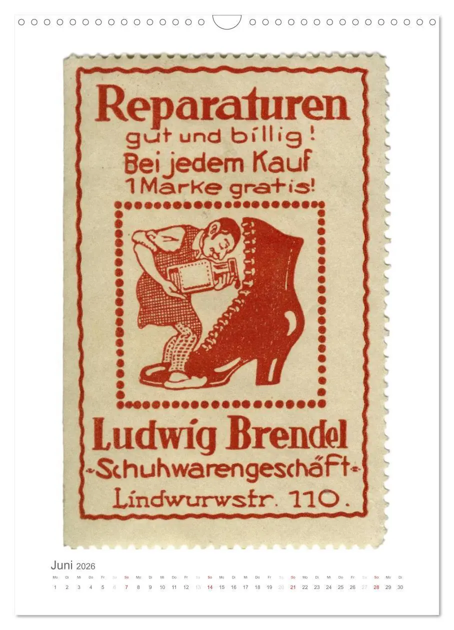 Bild: 9783516452501 | Werbemarken des frühen 20. Jahrhunderts (Wandkalender 2026 DIN A3...