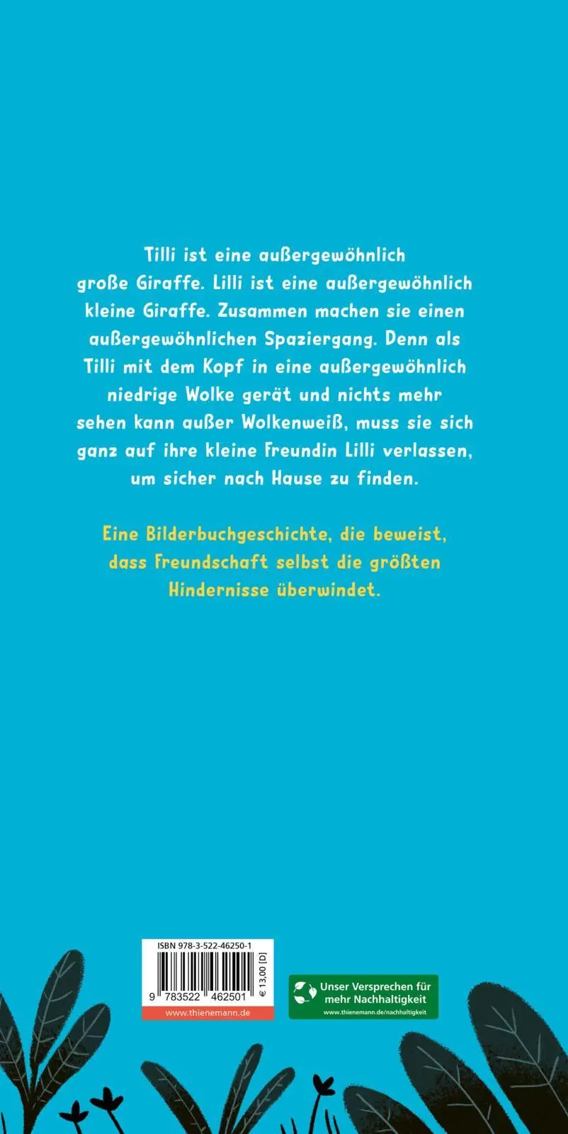 Rückseite: 9783522462501 | Tilli und Lilli und die Sache mit der Wolke | Kes Gray (u. a.) | Buch