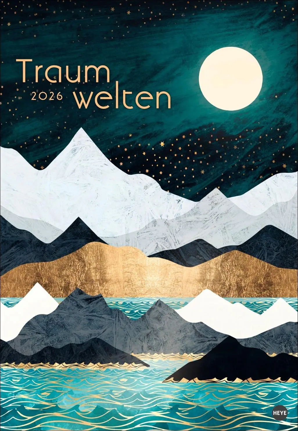 Cover: 9783756412501 | Traumwelten Posterkalender 2026 | SpaceFrog Designs | Kalender | 14 S.