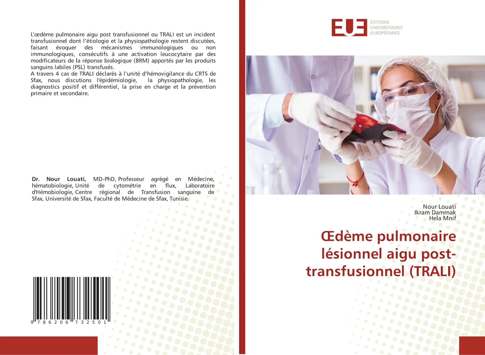 Cover: 9786206732501 | ¿dème pulmonaire lésionnel aigu post-transfusionnel (TRALI) | Buch