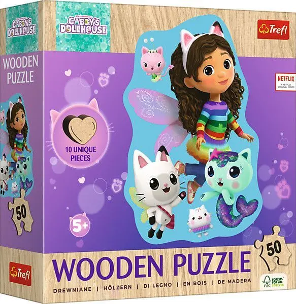 Cover: 5900511202601 | Holz Puzzle Junior 50 - Gabby's Dollhouse | Spiel | In Kartonage