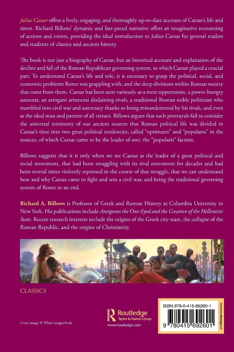 Rückseite: 9780415692601 | Julius Caesar | The Colossus of Rome | Richard A. Billows | Buch