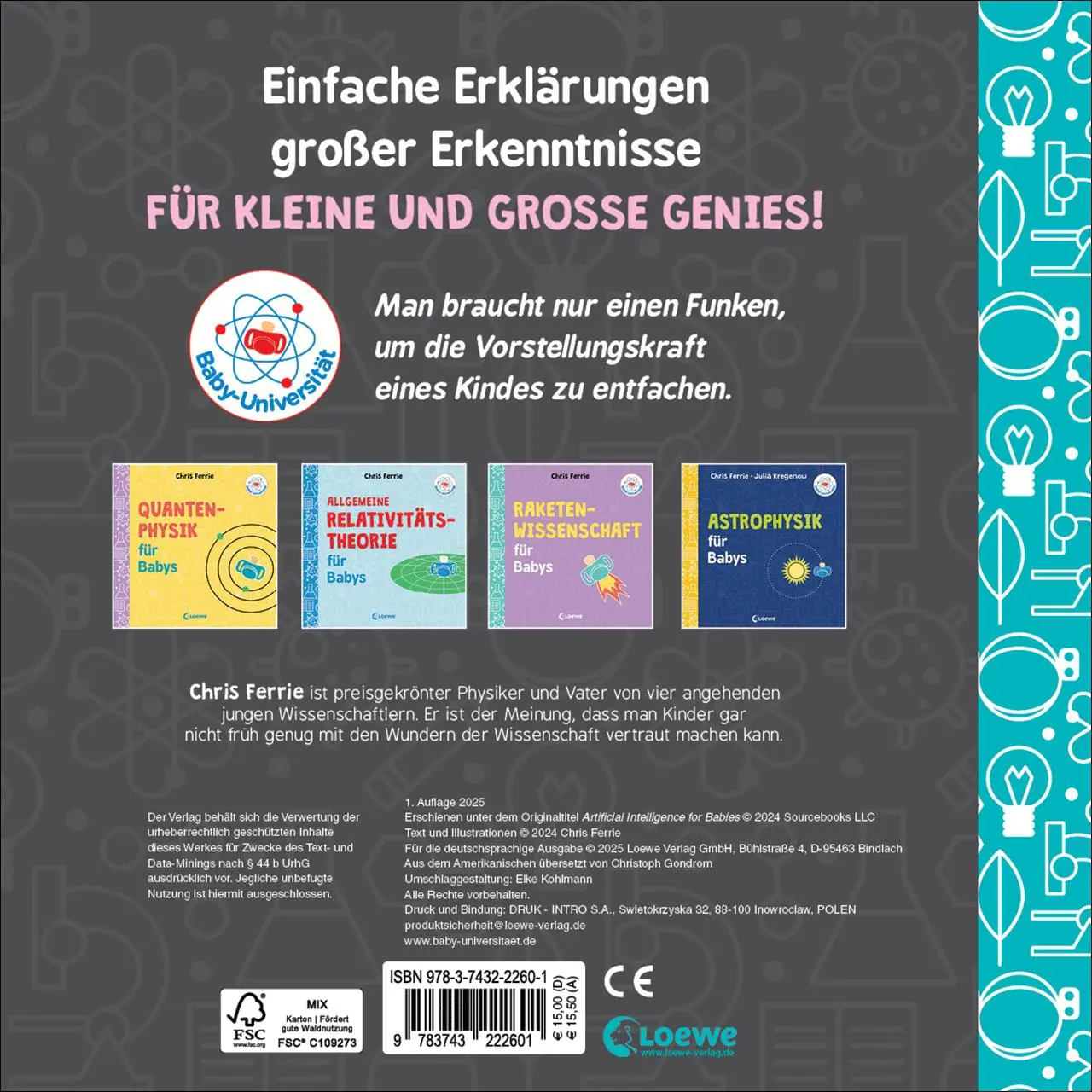 Rückseite: 9783743222601 | Baby-Universität - Künstliche Intelligenz für Babys | Chris Ferrie