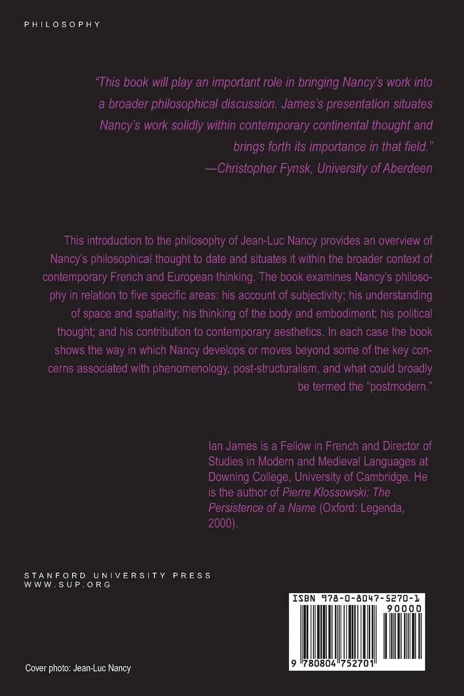 Rückseite: 9780804752701 | The Fragmentary Demand | Ian James | Taschenbuch | Englisch | 2005