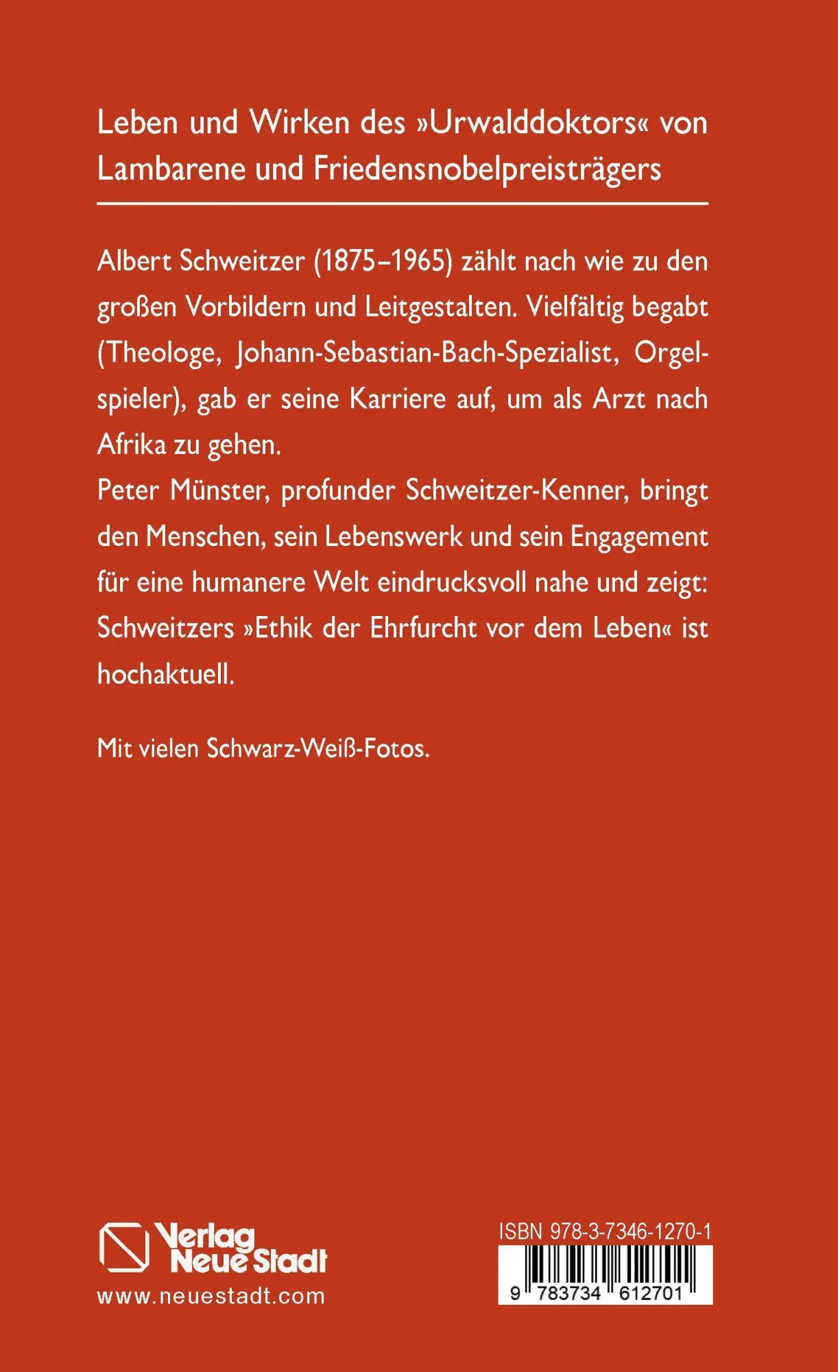 Bild: 9783734612701 | Albert Schweitzer | Der Mensch - Sein Leben - Seine Botschaft | Buch