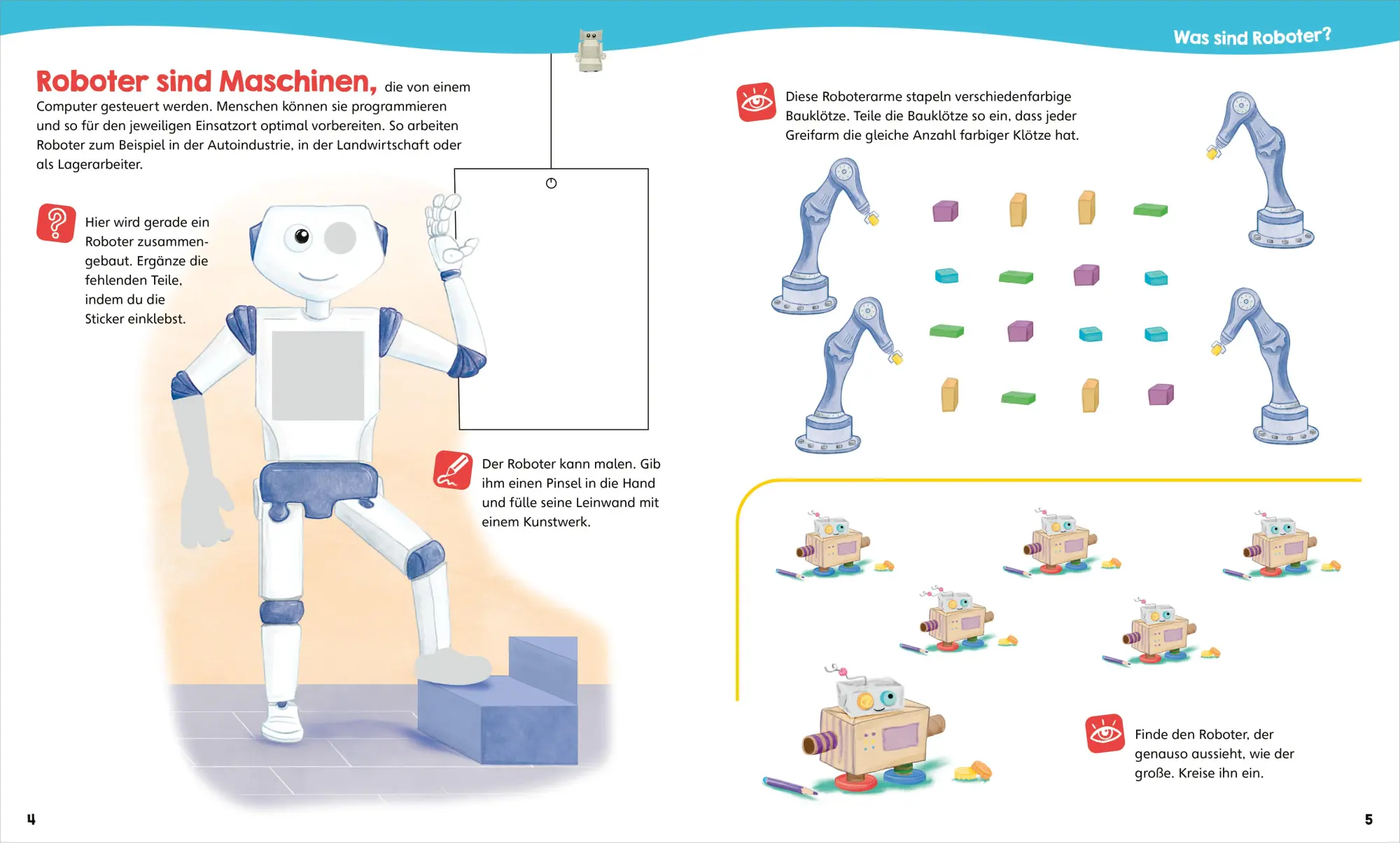 Bild: 9783788622701 | WAS IST WAS Junior Mitmach-Heft Roboter | Christina Braun | Broschüre