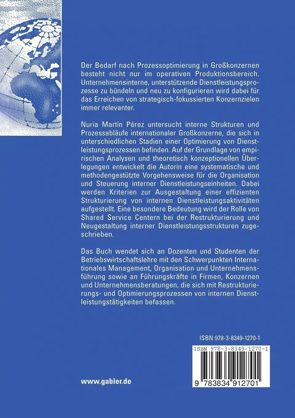 Rückseite: 9783834912701 | Service Center Organisation | Nuria Martín Pérez | Taschenbuch | xviii