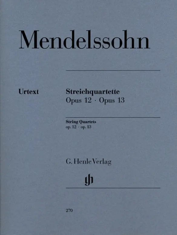 Cover: 9790201802701 | Felix Mendelssohn Bartholdy - Streichquartette op. 12 und 13 | Buch