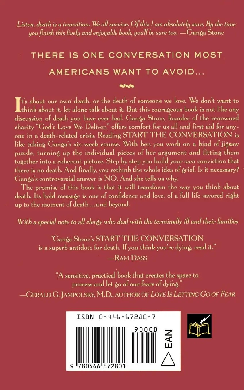 Rückseite: 9780446672801 | Start the Conversation | The Book about Death You Were Hoping to Find