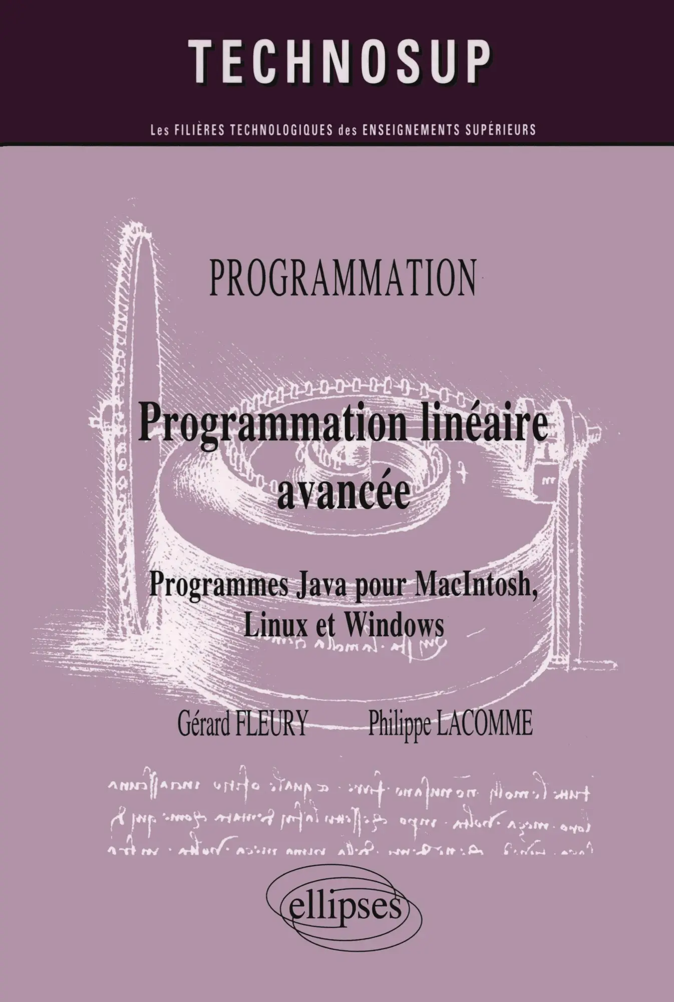 Cover: 9782729852801 | Programmation linéaire avancée. Programmes Java pour MacIntosh,...