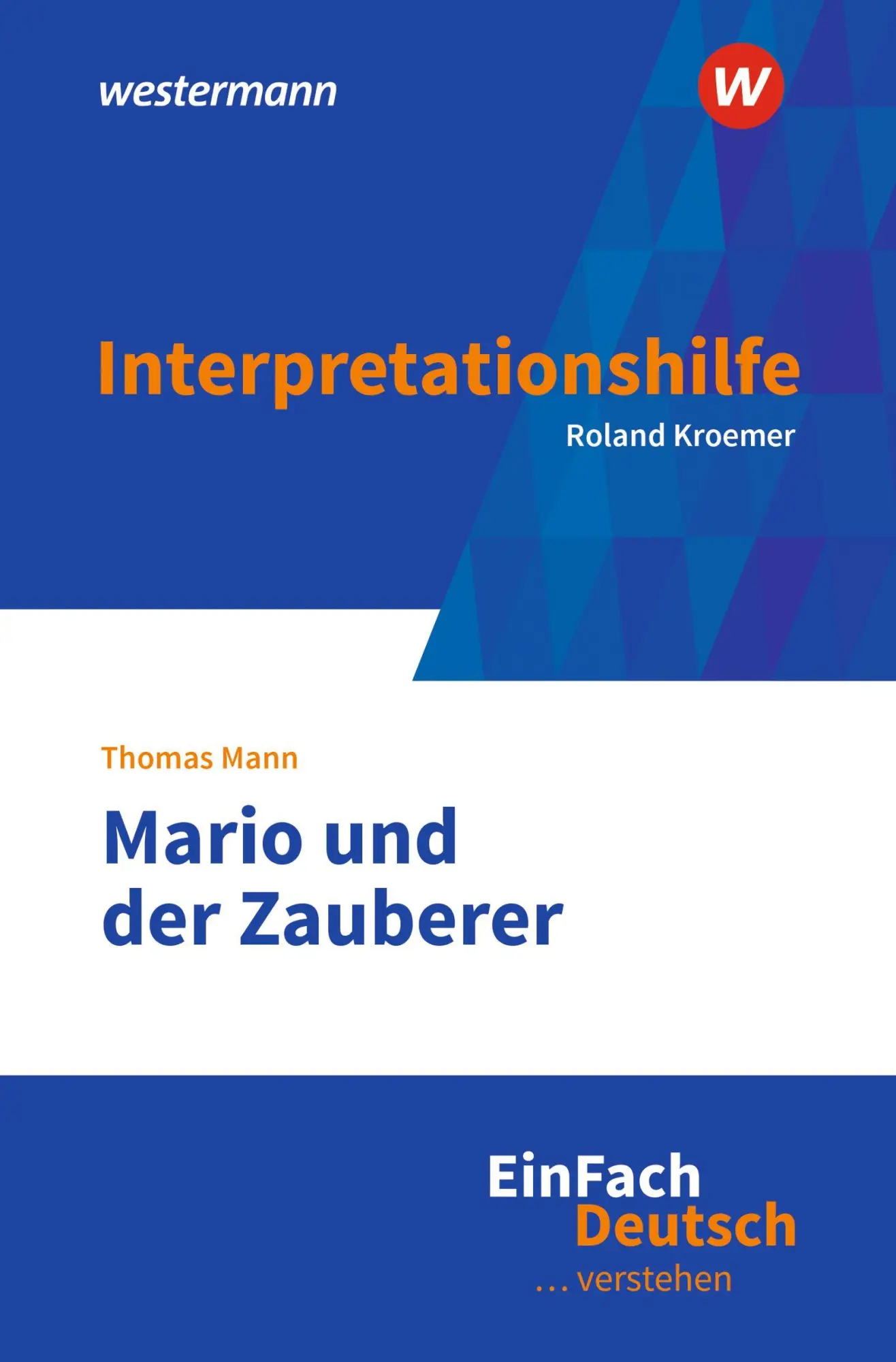 Cover: 9783142032801 | EinFach Deutsch ... verstehen | Thomas Mann: Mario und der Zauberer
