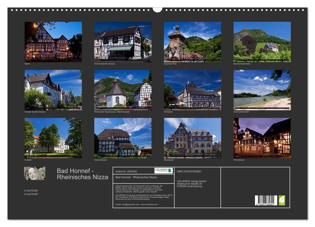 Bild: 9783457882801 | Bad Honnef - Rheinisches Nizza (Wandkalender 2026 DIN A2 quer),...