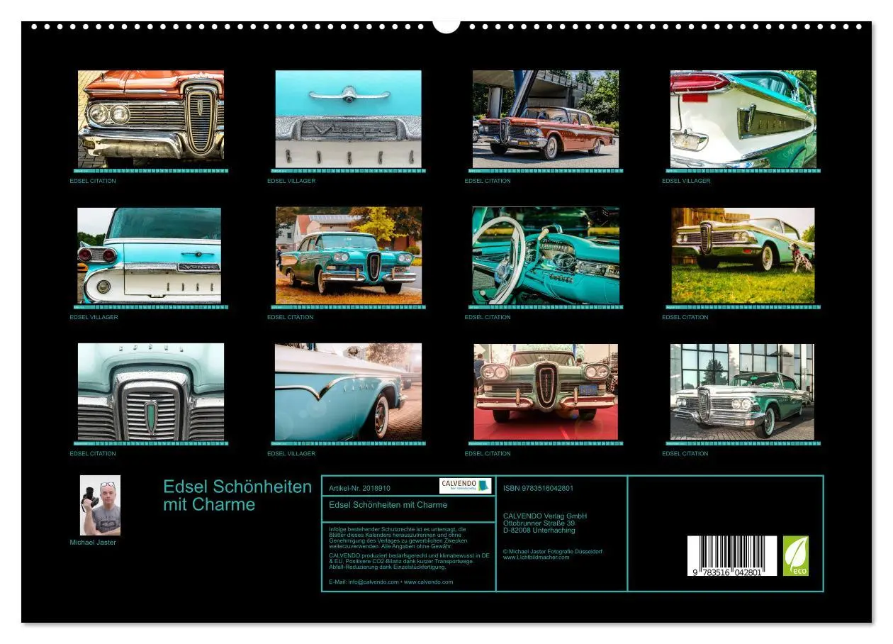 Bild: 9783516042801 | Edsel Schönheiten mit Charme (hochwertiger Premium Wandkalender...