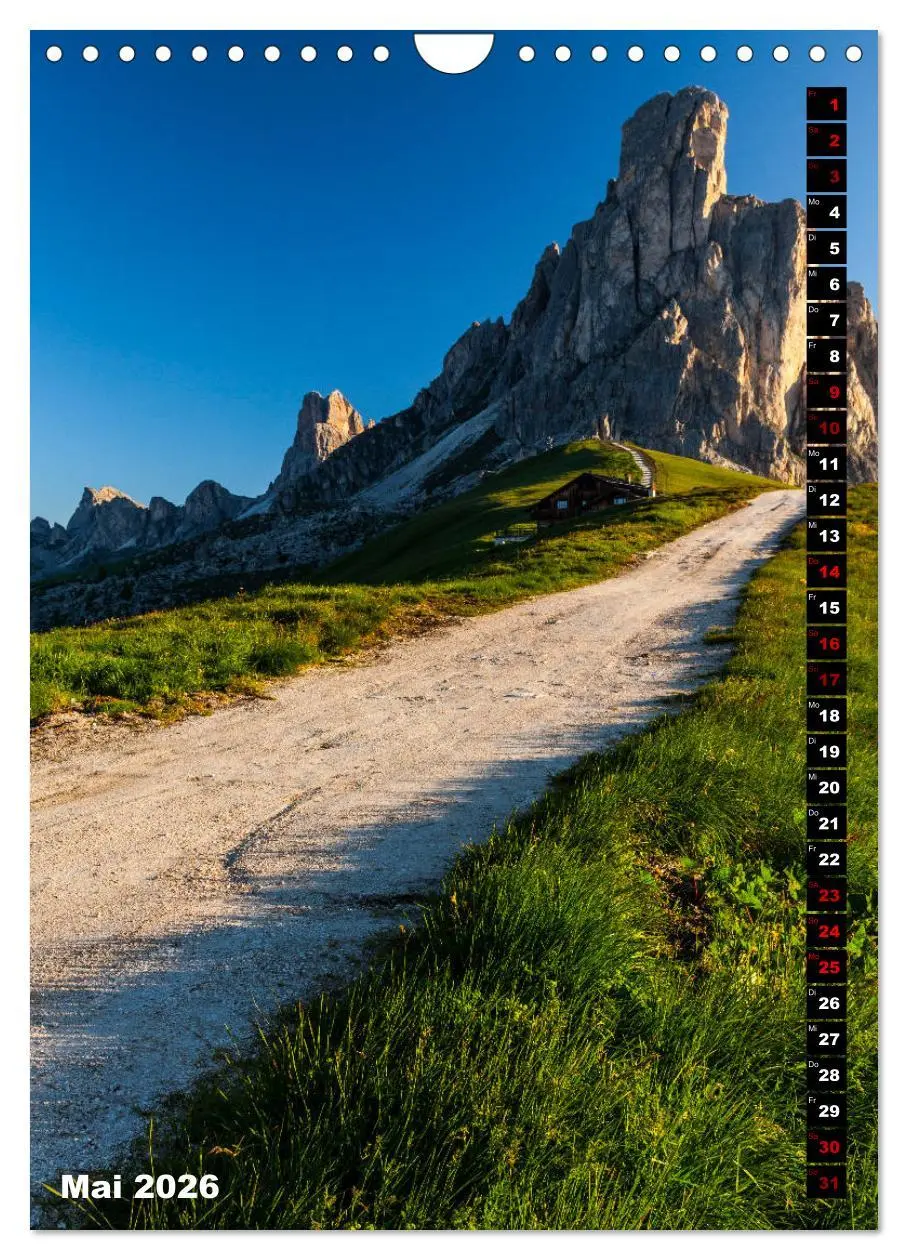 Bild: 9783516422801 | Dolomiten. Italien (Wandkalender 2026 DIN A4 hoch), CALVENDO...