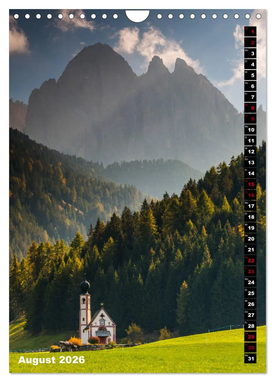 Bild: 9783516422801 | Dolomiten. Italien (Wandkalender 2026 DIN A4 hoch), CALVENDO...