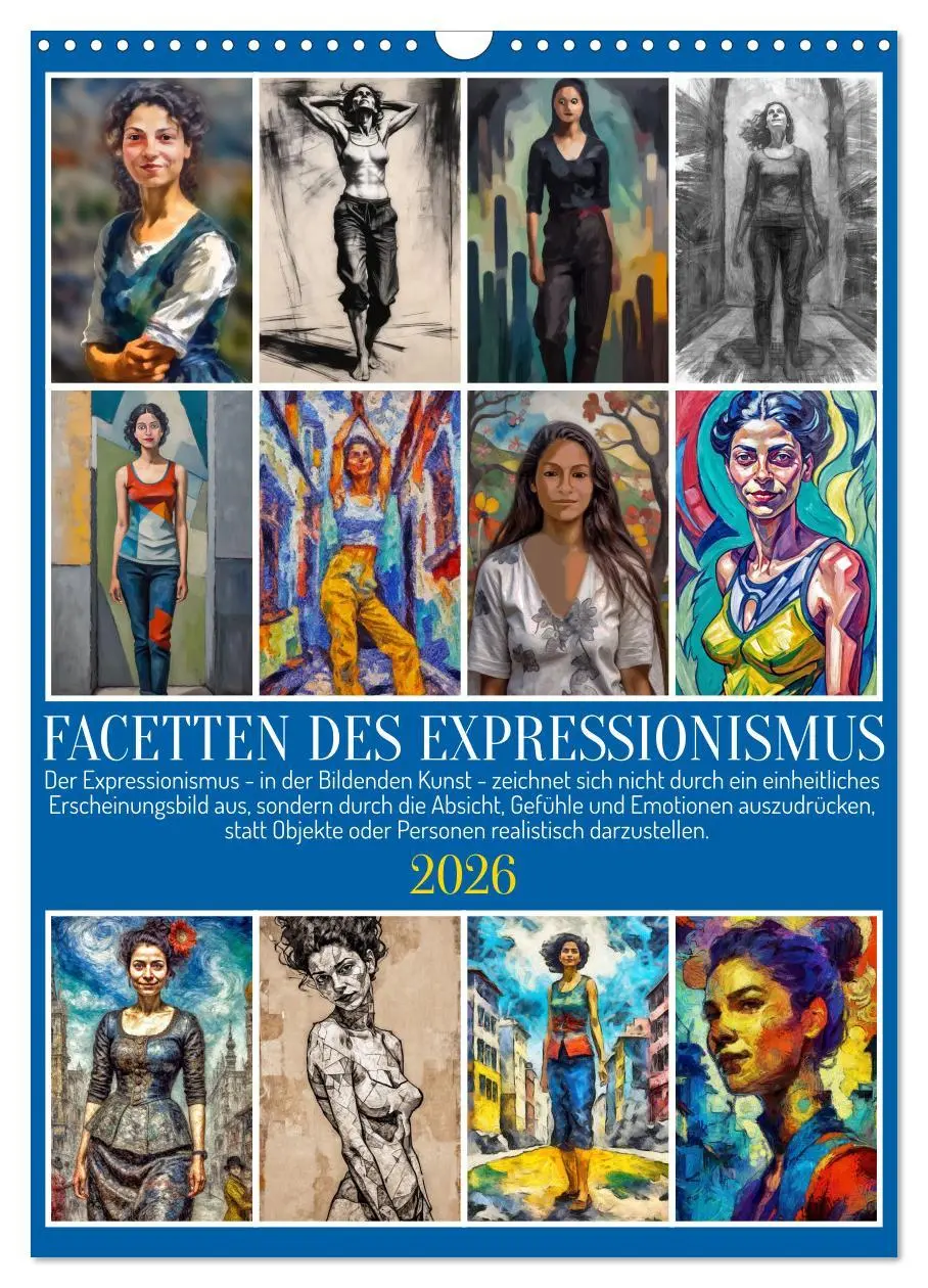 Cover: 9783516592801 | Facetten des Expressionismus (Wandkalender 2026 DIN A3 hoch),...