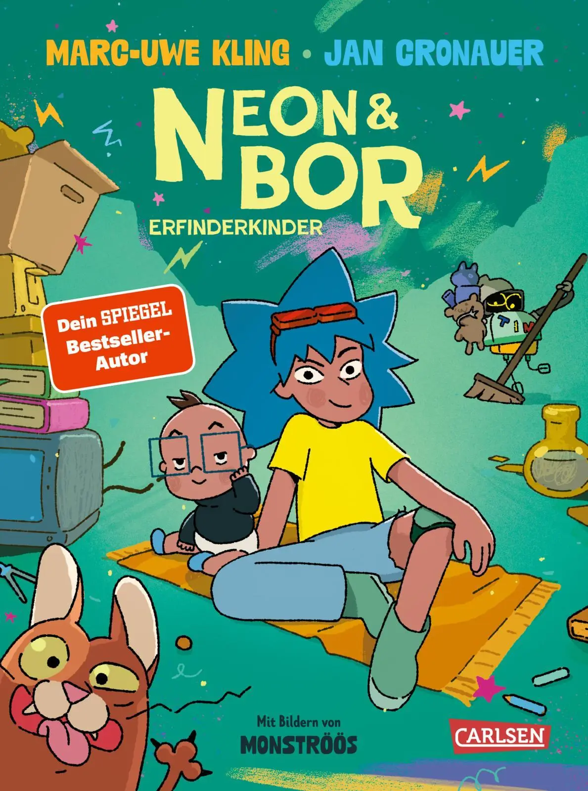 Cover: 9783551522801 | Neon und Bor | Erfinderkinder | Marc-Uwe Kling (u. a.) | Buch | 160 S.