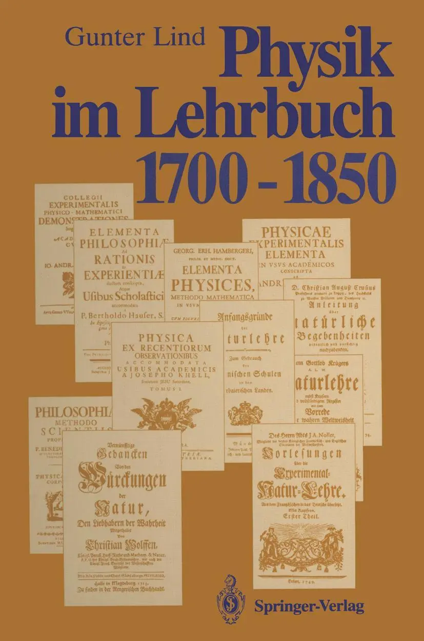 Cover: 9783642772801 | Physik im Lehrbuch 1700-1850 | Gunter Lind | Taschenbuch | x | Deutsch