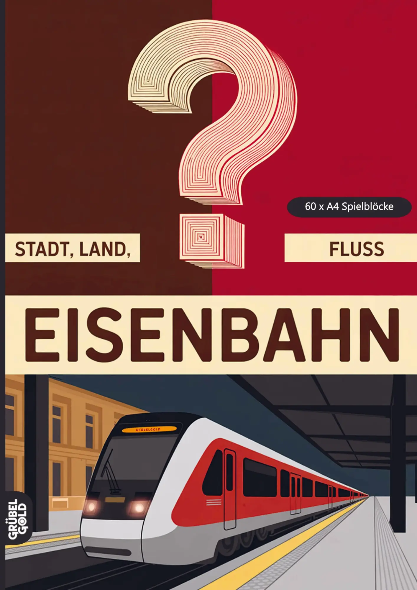 Cover: 9783693192801 | Stadt, Land, Fluss, Eisenbahn | Grübelgold Rätselhefte | Taschenbuch