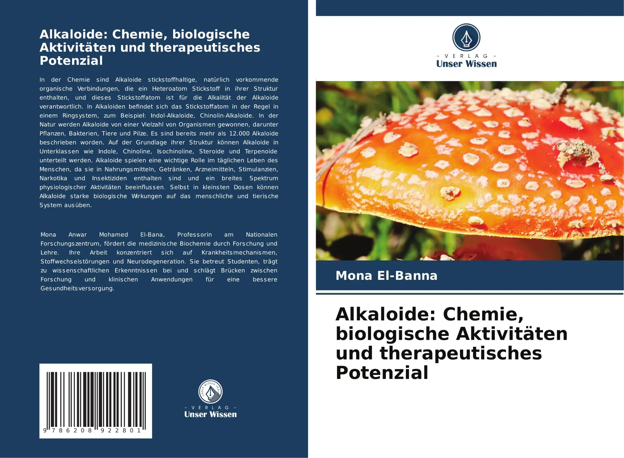 Cover: 9786208922801 | Alkaloide: Chemie, biologische Aktivitäten und therapeutisches...