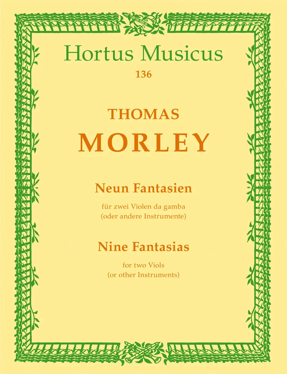 Cover: 9790006002801 | Fantasien(9) | Thomas Morley | Buch | Bärenreiter Verlag