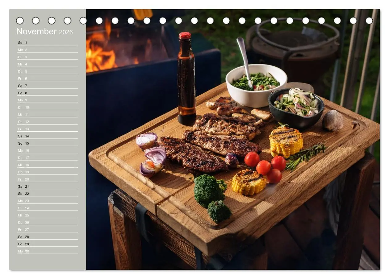 Bild: 9783457942901 | Der Grillkalender für echte Männer (Tischkalender 2026 DIN A5...