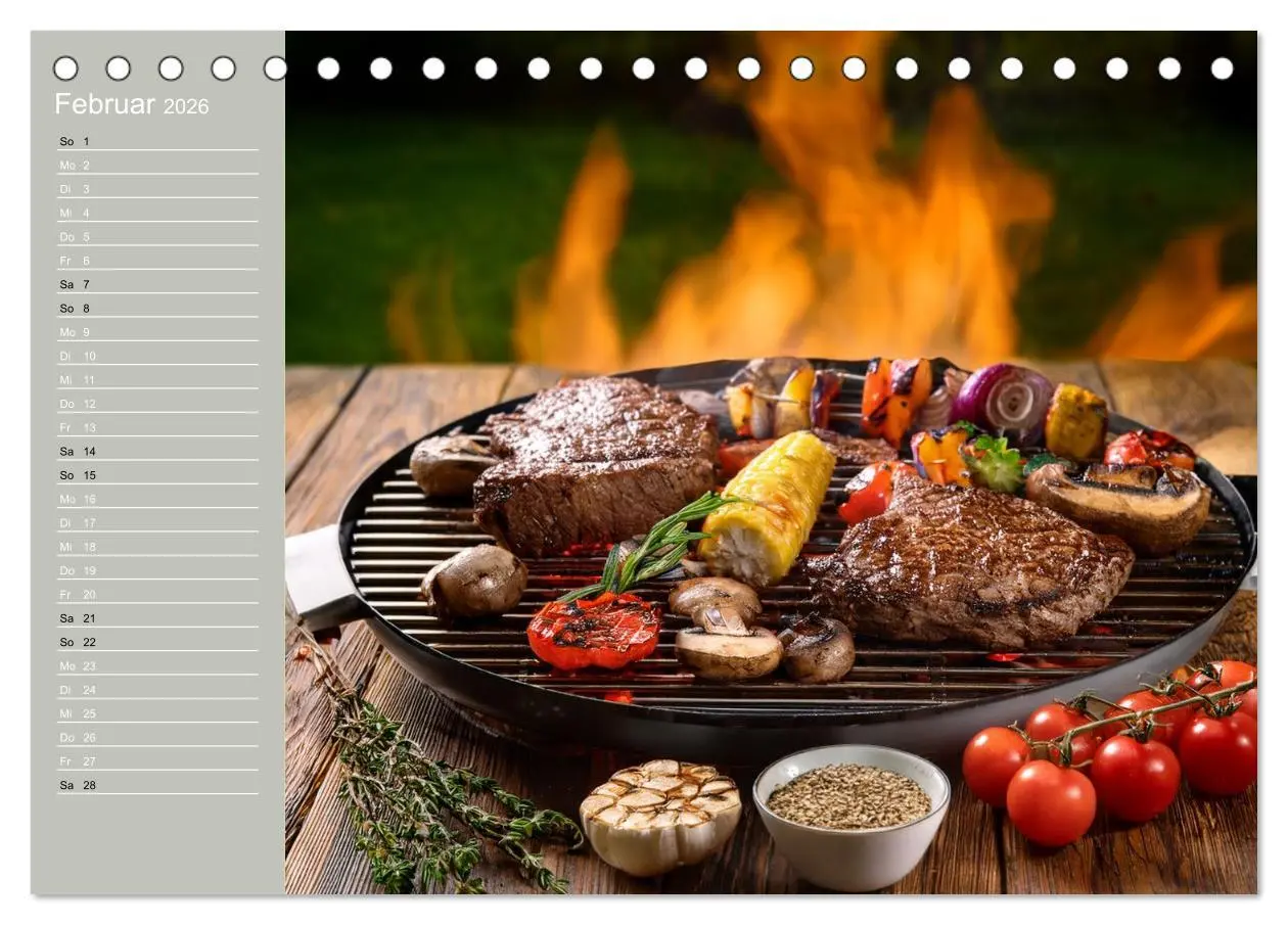 Bild: 9783457942901 | Der Grillkalender für echte Männer (Tischkalender 2026 DIN A5...