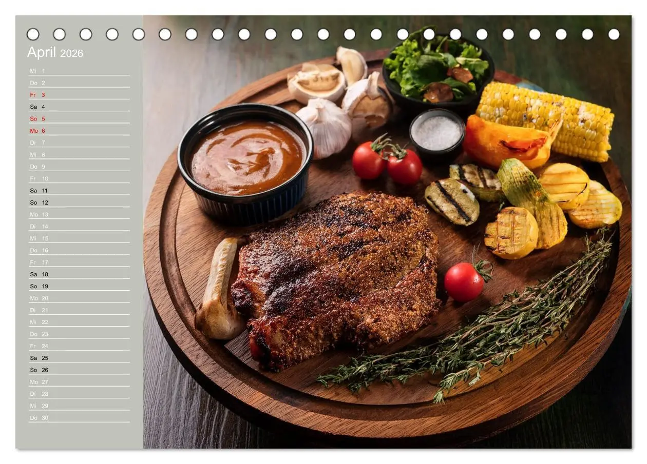Bild: 9783457942901 | Der Grillkalender für echte Männer (Tischkalender 2026 DIN A5...