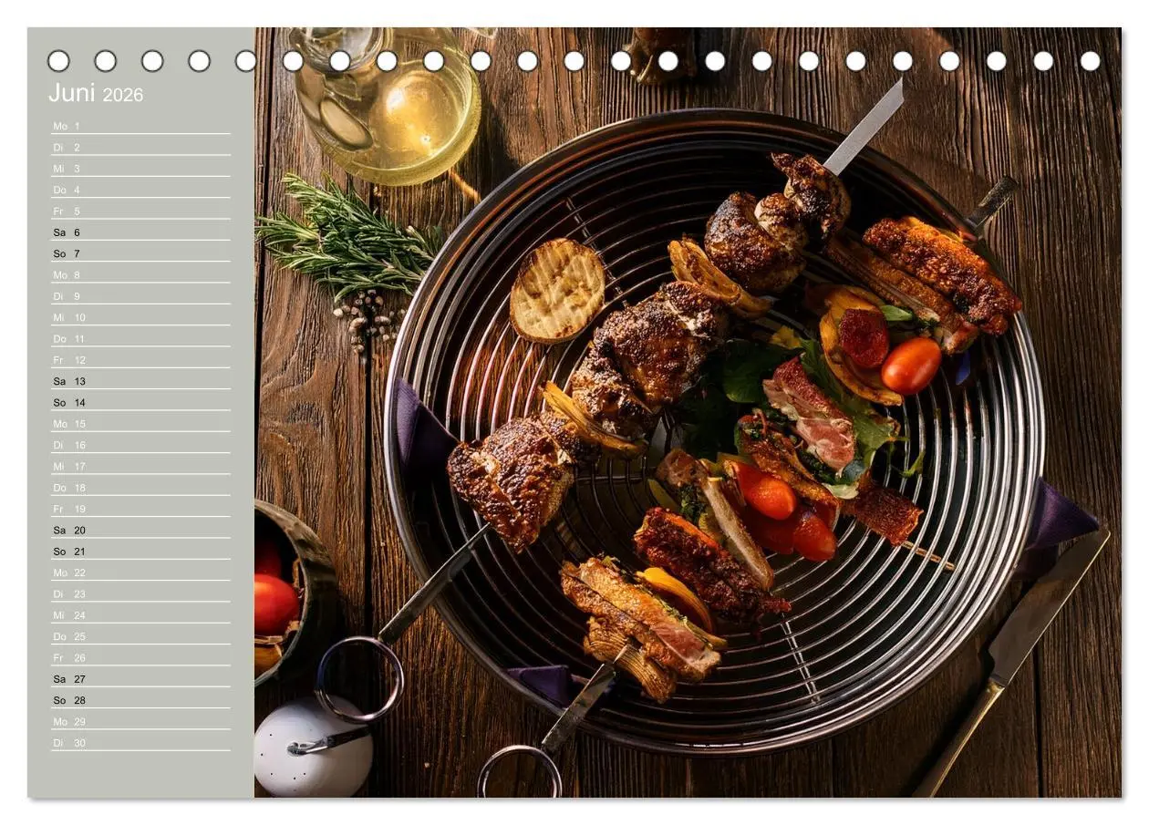 Bild: 9783457942901 | Der Grillkalender für echte Männer (Tischkalender 2026 DIN A5...
