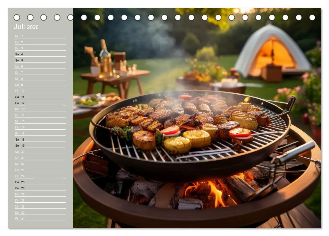 Bild: 9783457942901 | Der Grillkalender für echte Männer (Tischkalender 2026 DIN A5...