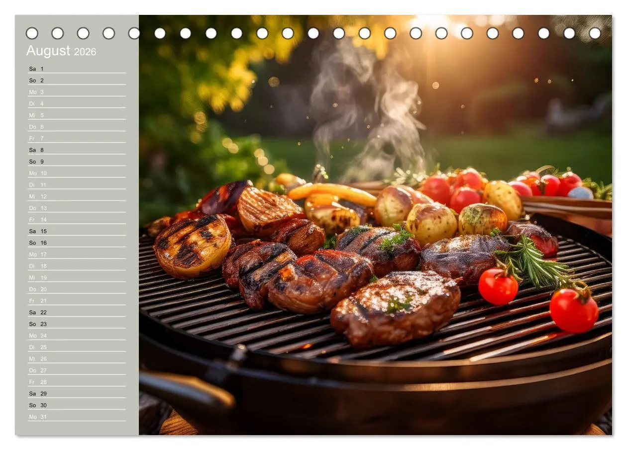 Bild: 9783457942901 | Der Grillkalender für echte Männer (Tischkalender 2026 DIN A5...