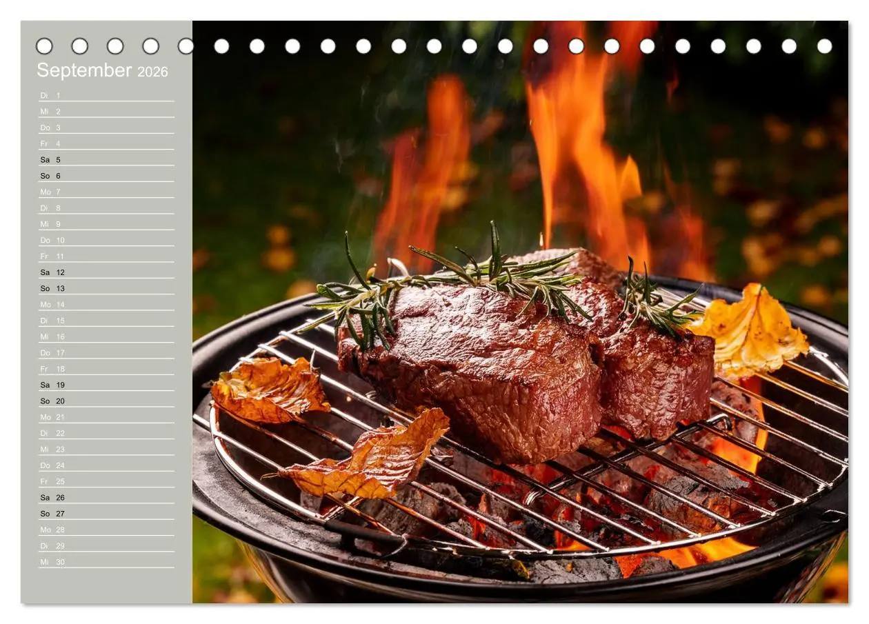 Bild: 9783457942901 | Der Grillkalender für echte Männer (Tischkalender 2026 DIN A5...