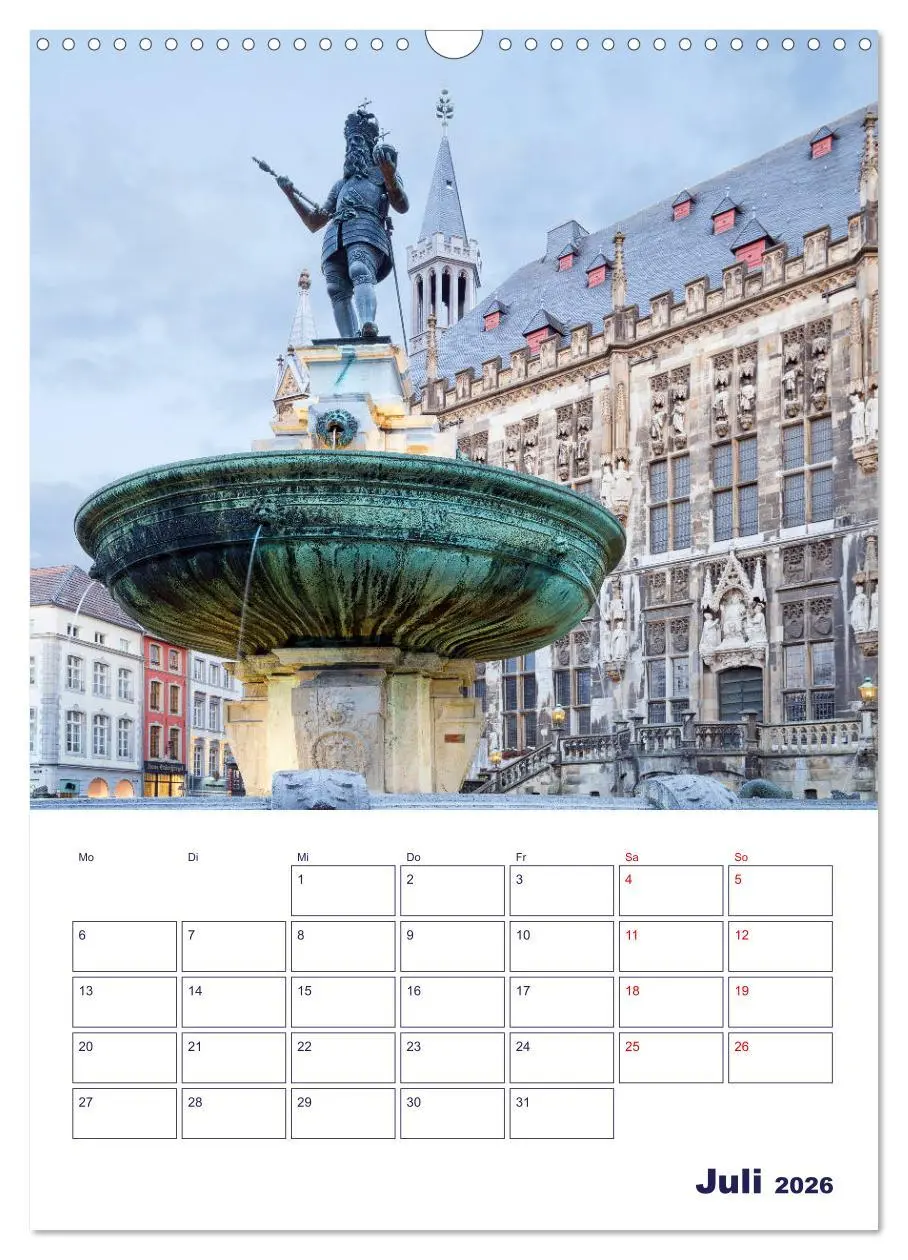 Bild: 9783516342901 | Zauberhaftes Aachen (Wandkalender 2026 DIN A3 hoch), CALVENDO...