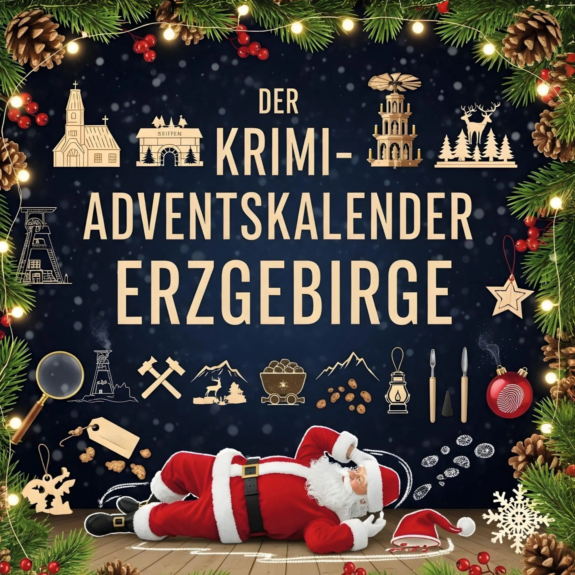 Cover: 9783695302901 | Der Krimi-Adventskalender Erzgebirge | Mordsverdächtig in 24 Akten