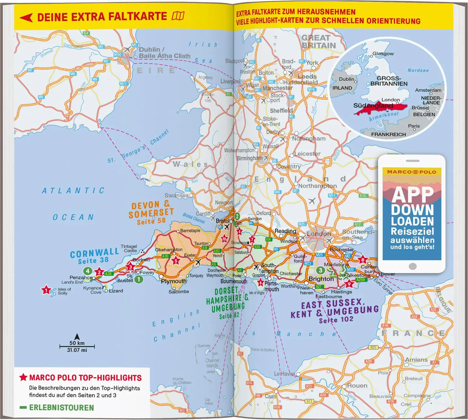 Bild: 9783829732901 | MARCO POLO Reiseführer Südengland, Cornwall bis Kent | Michael Pohl